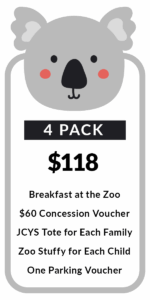 Family Day 4 Pack Ticket $118